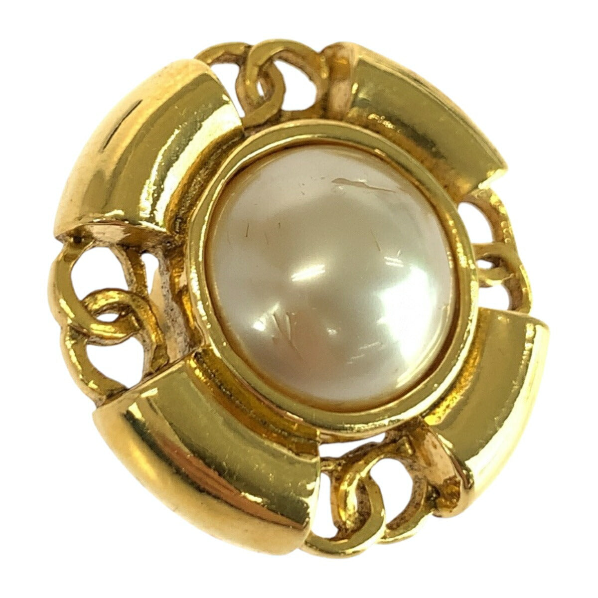 Chanel Coco Mark Faux Pearl Earrings