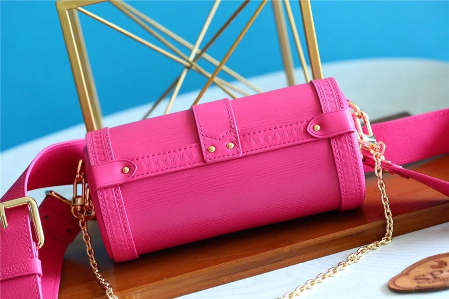 Top Quality Papillon Trunk Epi Pink For Women, Womens Bags, Shoulder And Crossbody Bags 7.5in/19cm Top Quality