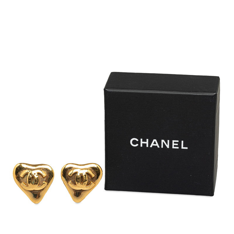 CHANEL COCOMARK HEART EARLING GOLD MECKING LADY CHANEL