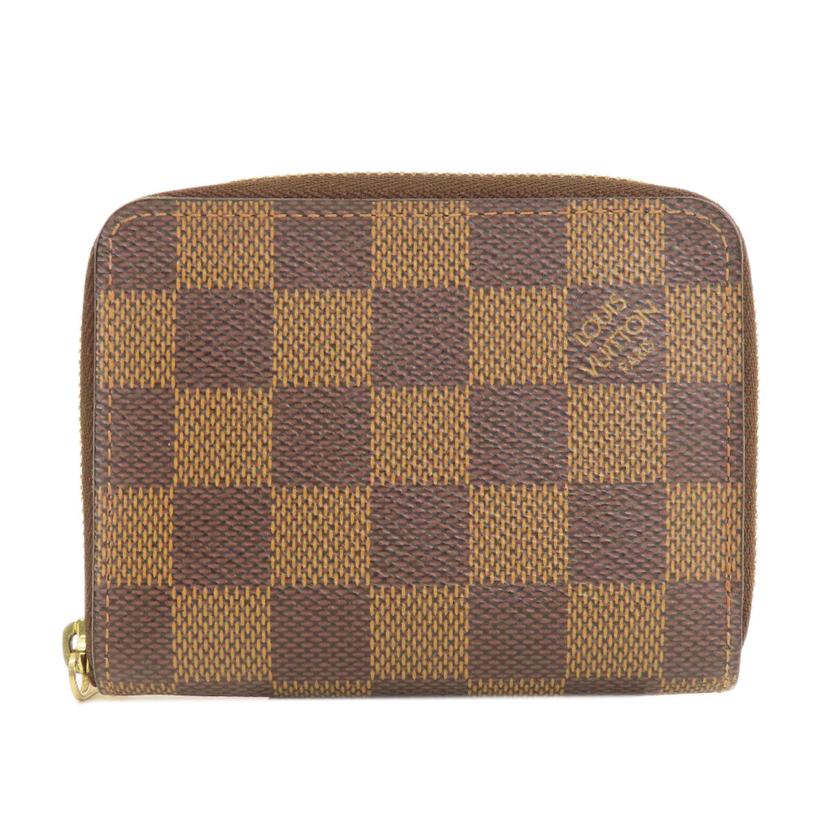LOUIS VUITTON Coin case N63070 Damier canvas Brown Zippy Coin Purse Damier Ebene Women d