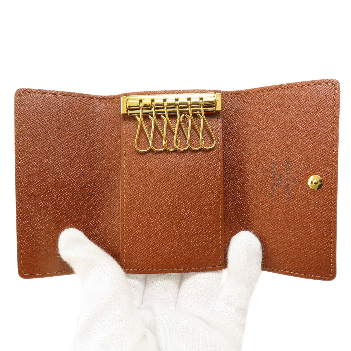 LOUIS VUITTON Key case Key holder M62630 Monogram canvas Brown Multicles6 Monogram Women