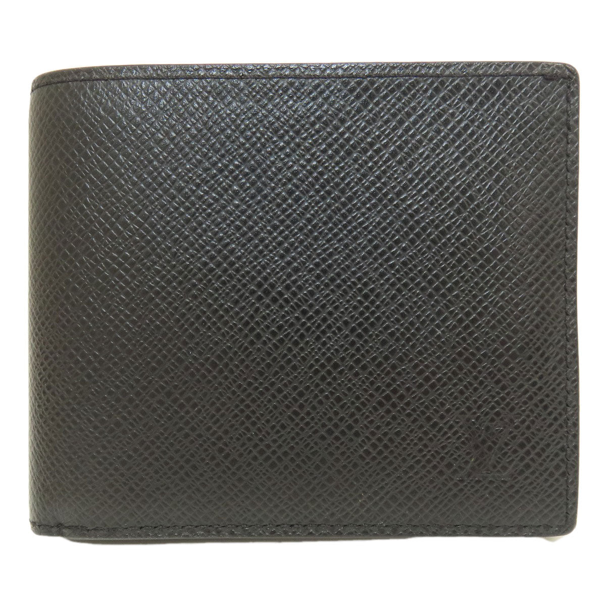 LOUIS VUITTON Bifold Wallet M62045 Taiga Leather black Portefeuille Amerigo NM mens d