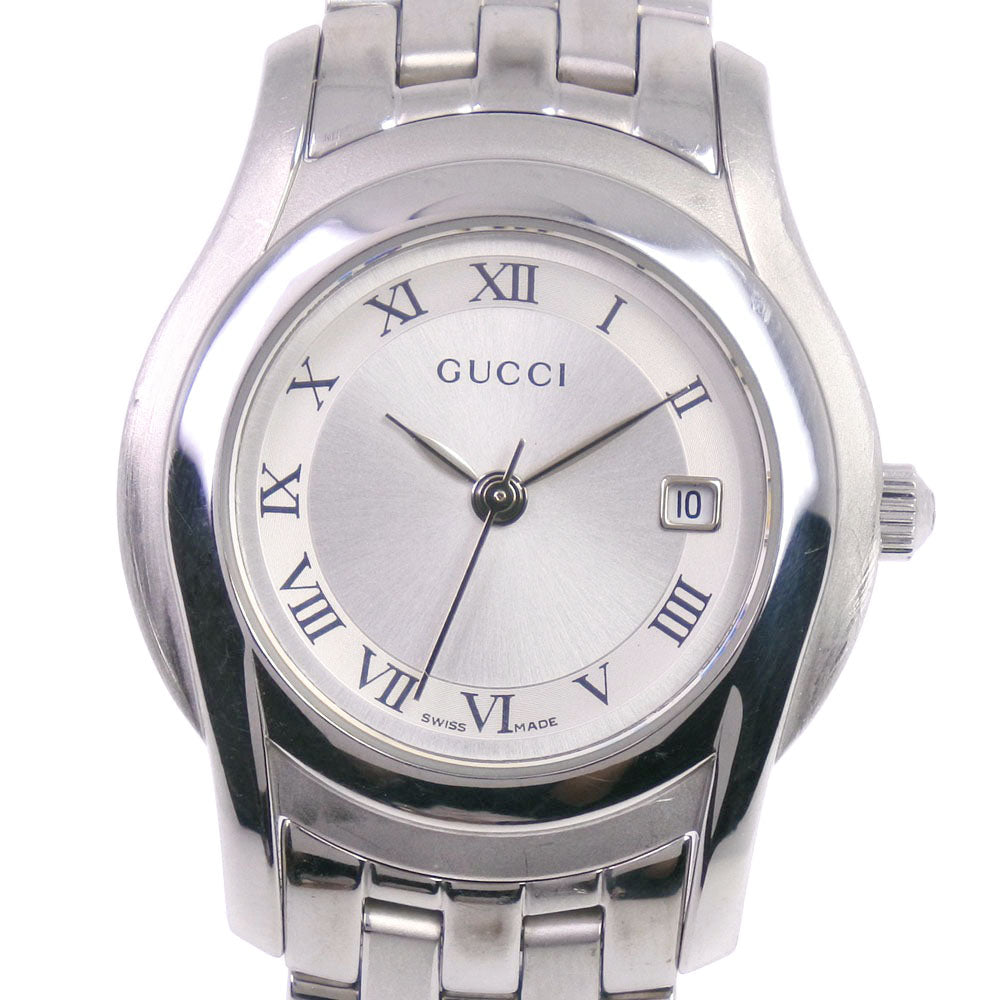 GUCCI Watches Quartz 5500L Stainless Steel Silver Silver dial Women d