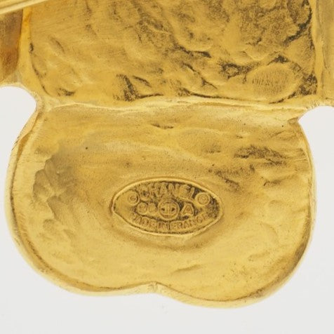 CHANEL Brooch Plated Gold gold COCO Mark Women