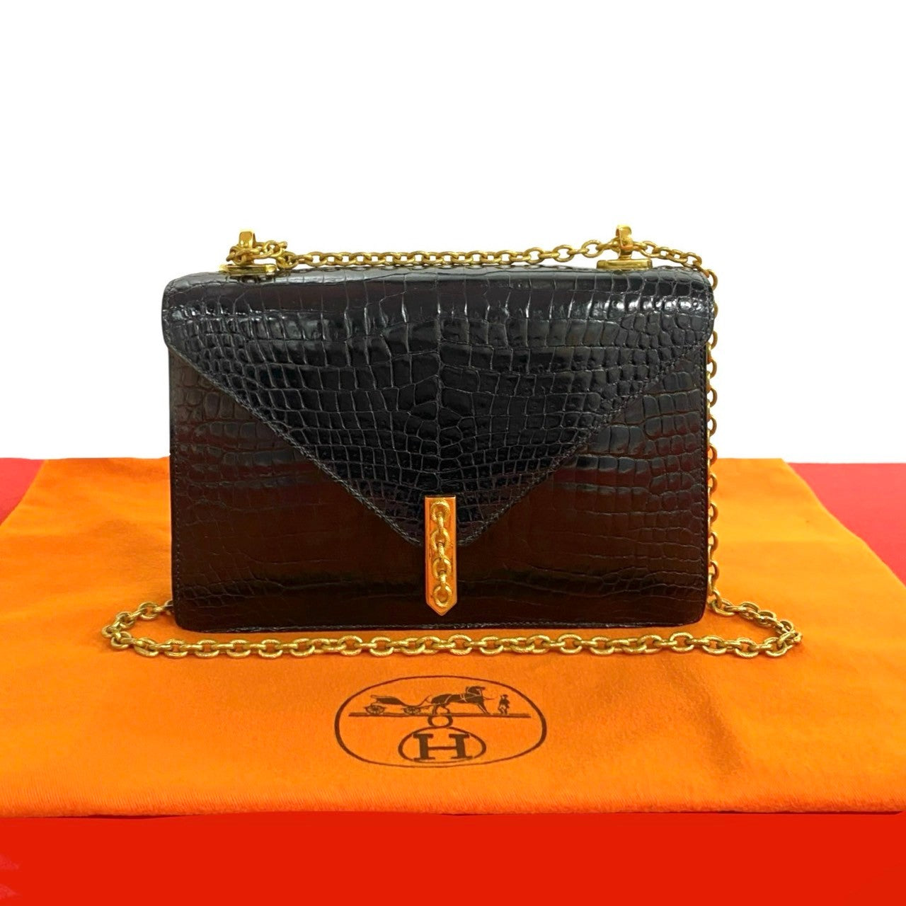 HERMES Shoulder Bag Polosus black Alcazar Women d