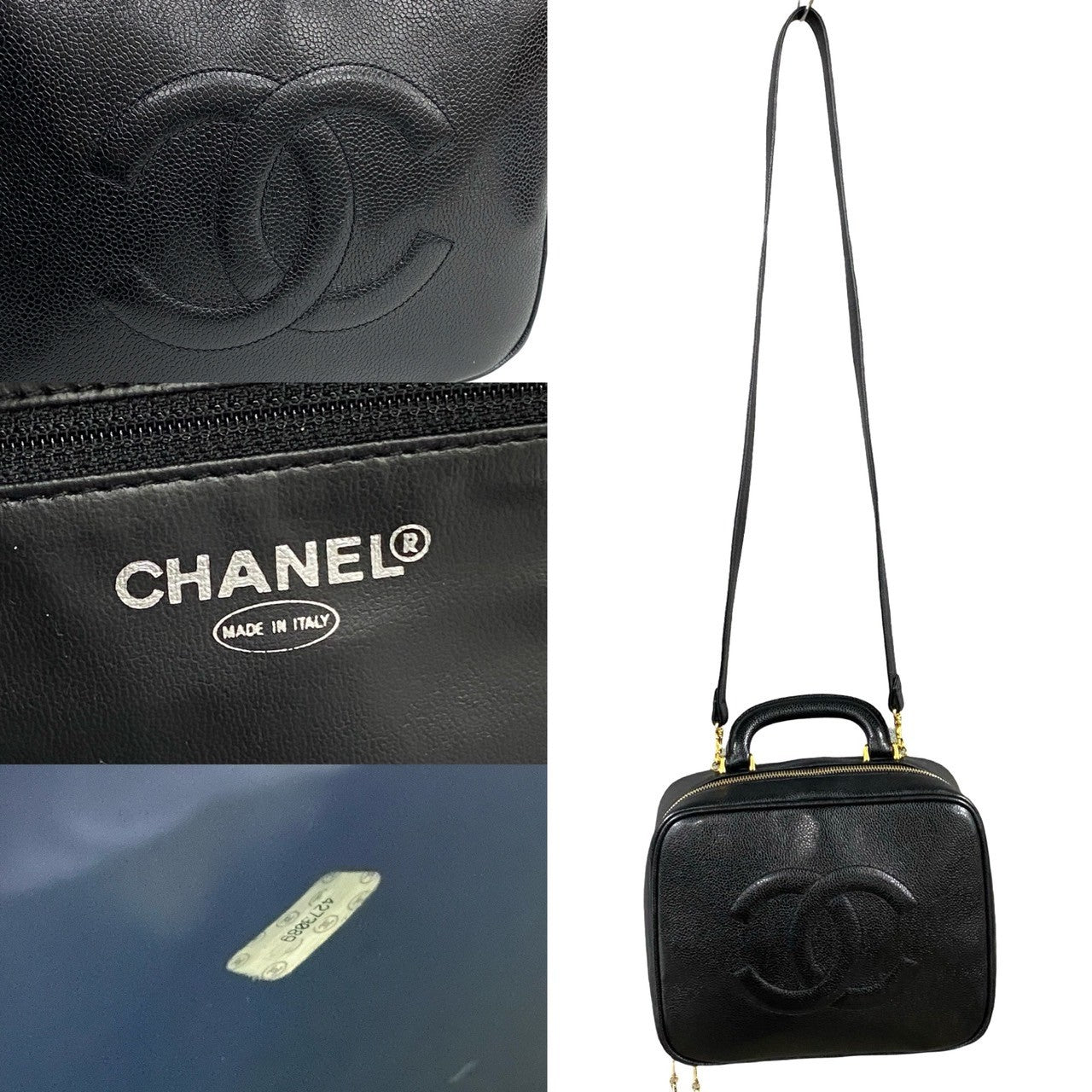Chanel Coco Mark Caviar Skin 2way Bag