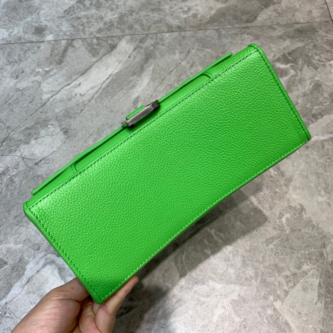 Top Quality Hourglass Small Handbag In Green, For Women, Bags 9in/23cm