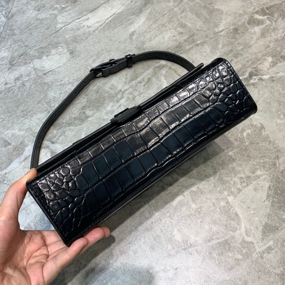Top Quality Hourglass Handbag In Black, For Women, Bags 9.8in/25cm