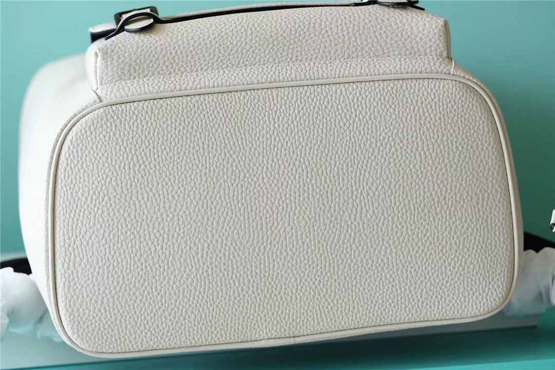Top Quality Christopher Slim Backpack White Taurillon For Men, Bags 42cm Top Quality M58644