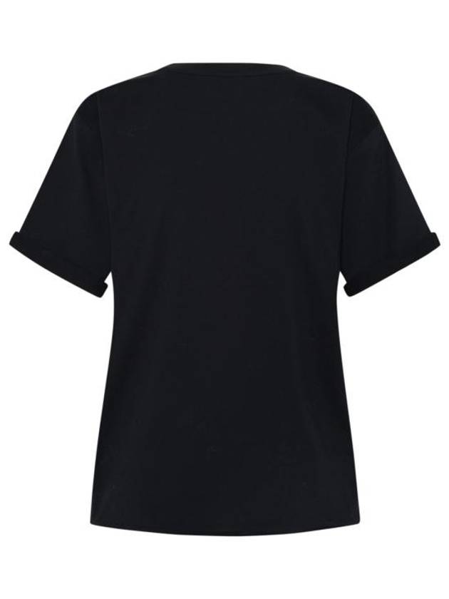 Luxury Saint Laurent Trending 2025 Rive Gauche Short Sleeve T-Shirt Black