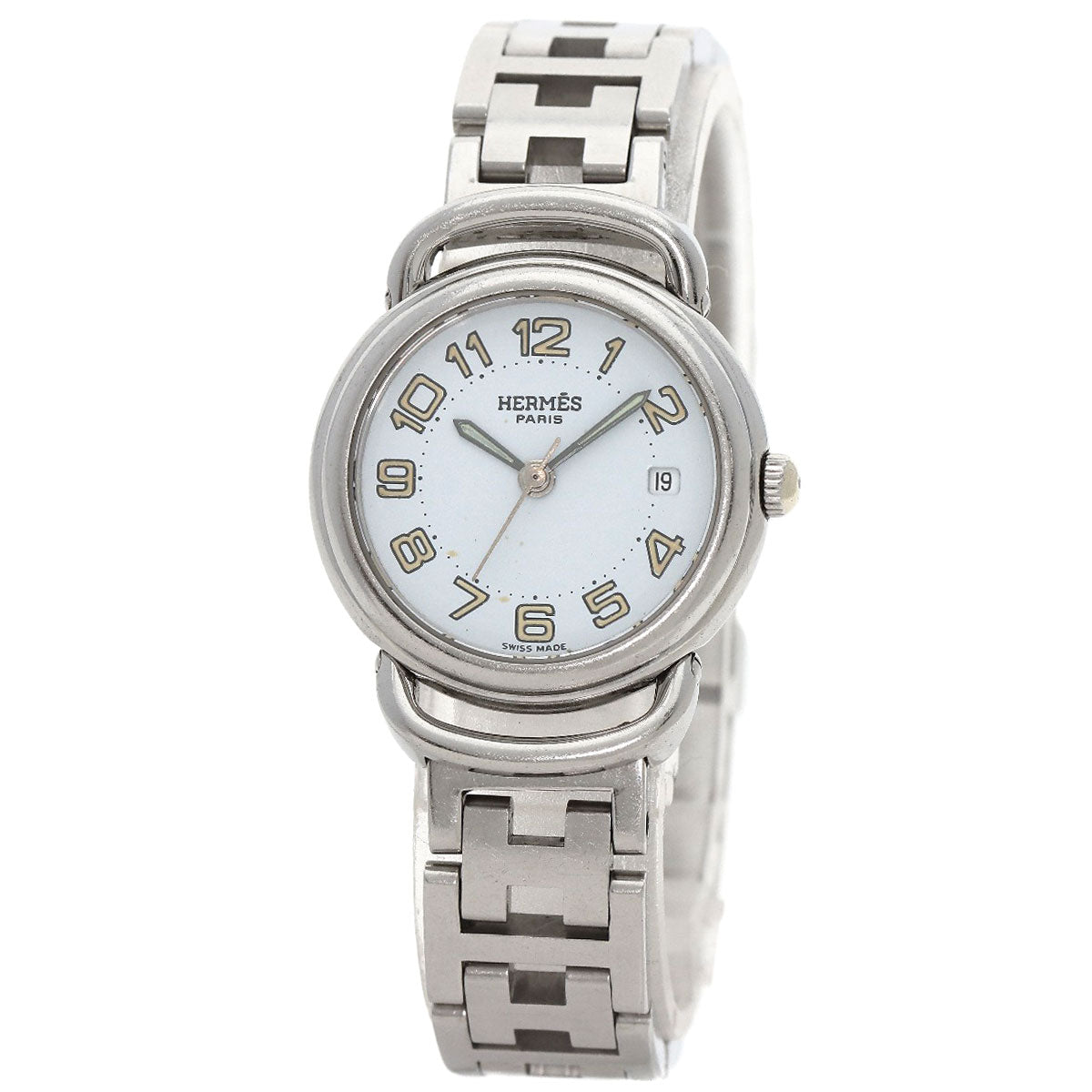 HERMES Watches Quartz PU2.210 Stainless Steel , Stainless Steel Silver Pullman blue dial Women d