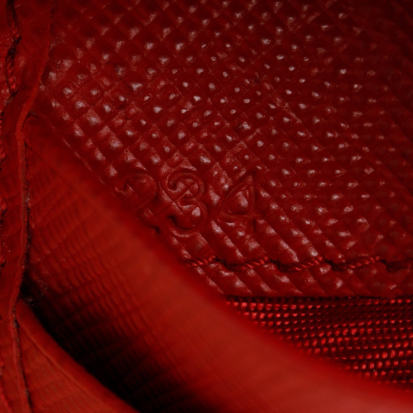 Prada Red Saffiano Leather Small Wallet