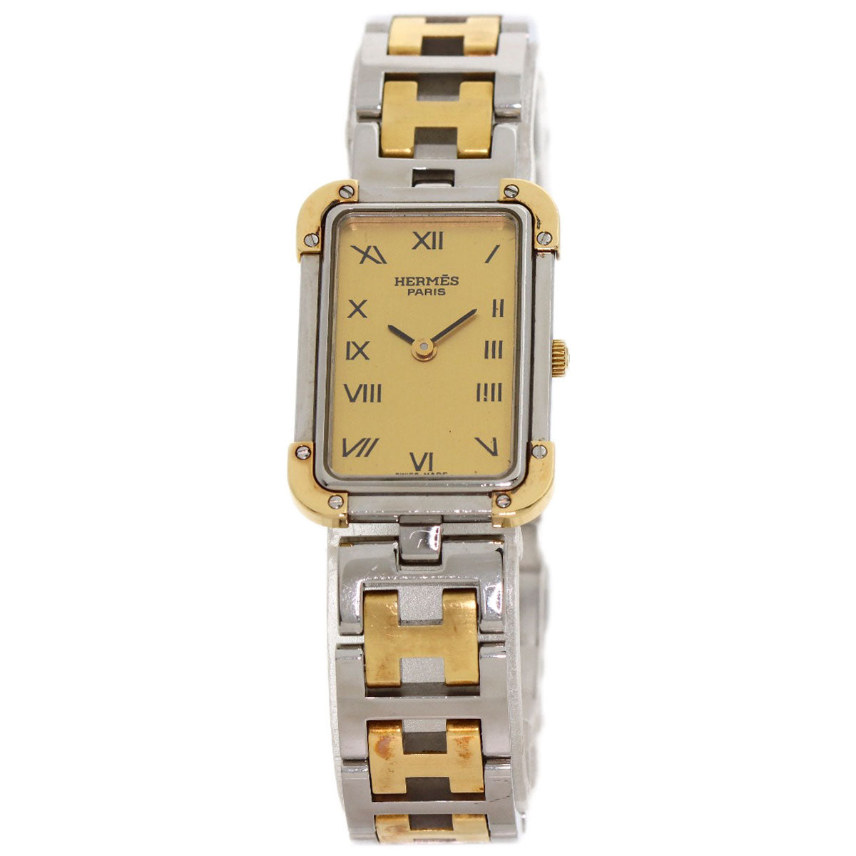 HERMES Watches Quartz CR1.220 Stainless Steel , SSxGP gold Clojure Champagne Gold dial Women d