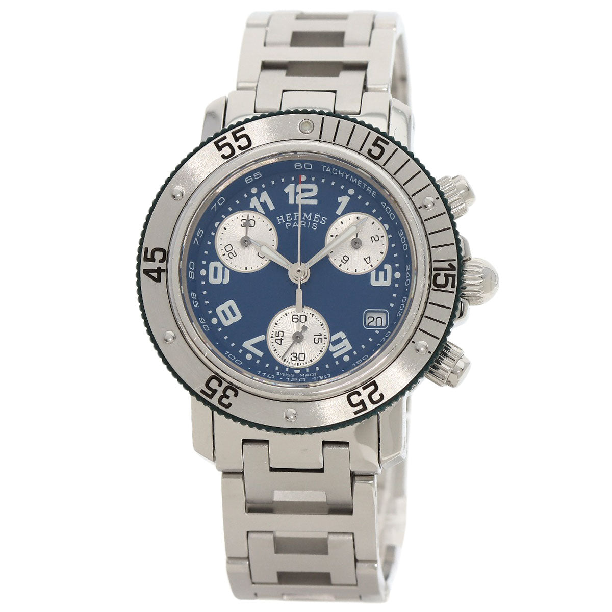 HERMES Watches Quartz CL2.317 Stainless Steel , Stainless Steel Silver Clipper diver blue dial Boys d