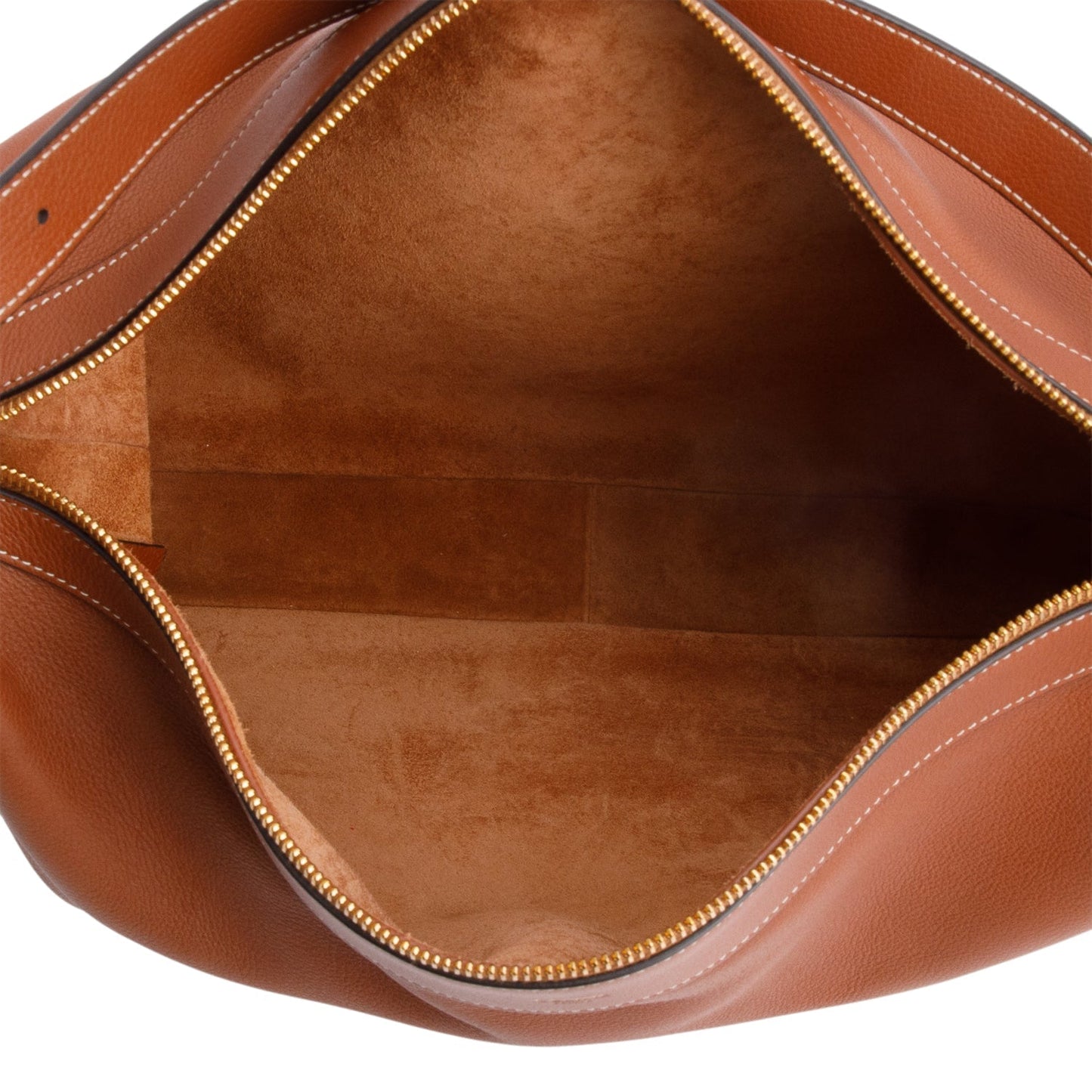 Celine 2023 Brown Supple Calfskin Leather Large Romy Hobo Bag