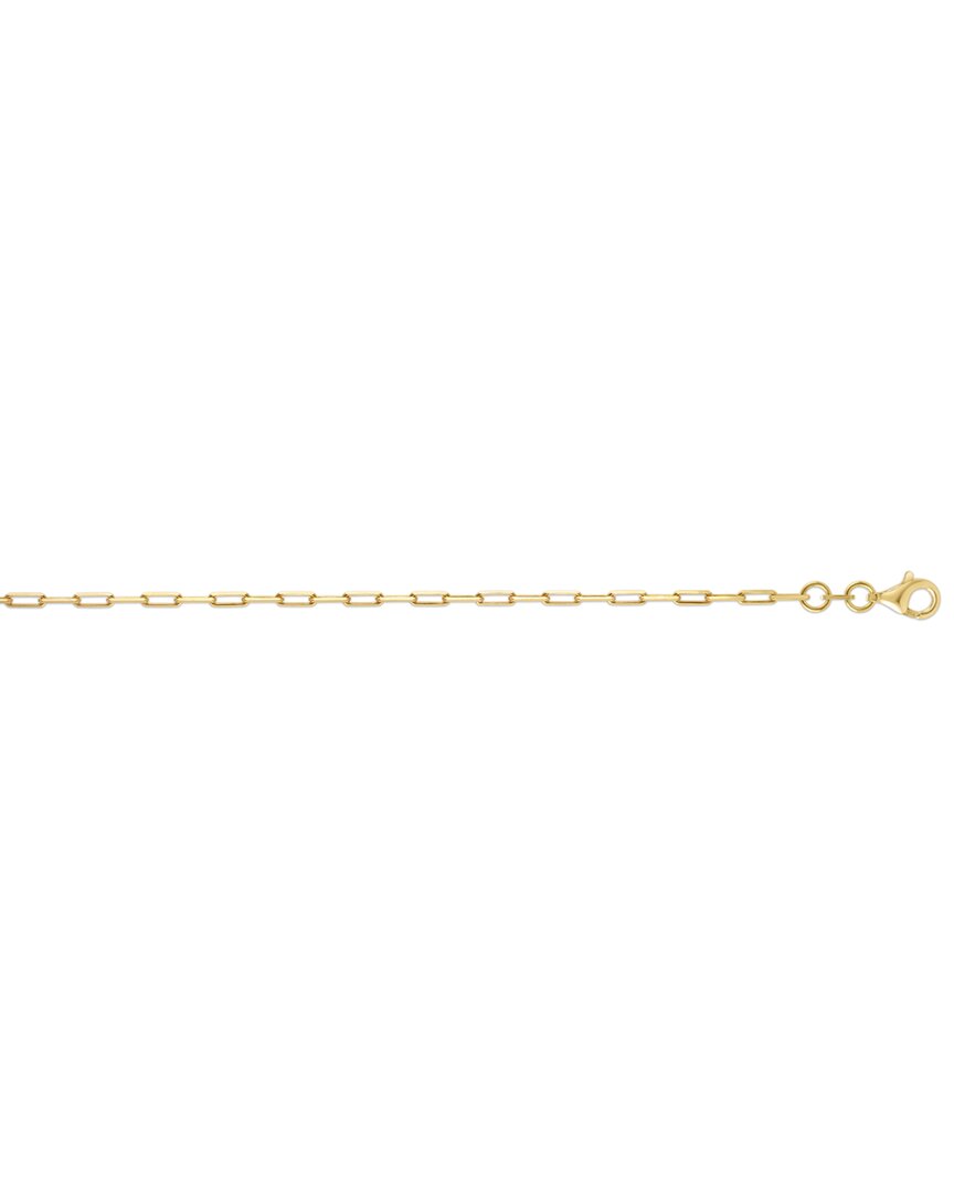 14K Over Italian Silver Chain Necklace