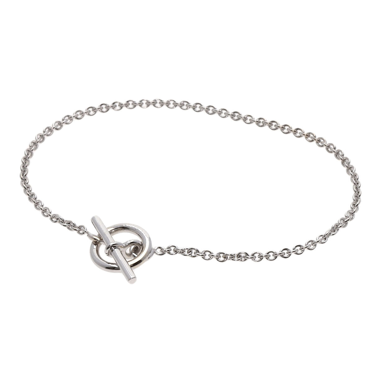 HERMES bracelet K18WG Silver Mini Chene Dunkle Women d