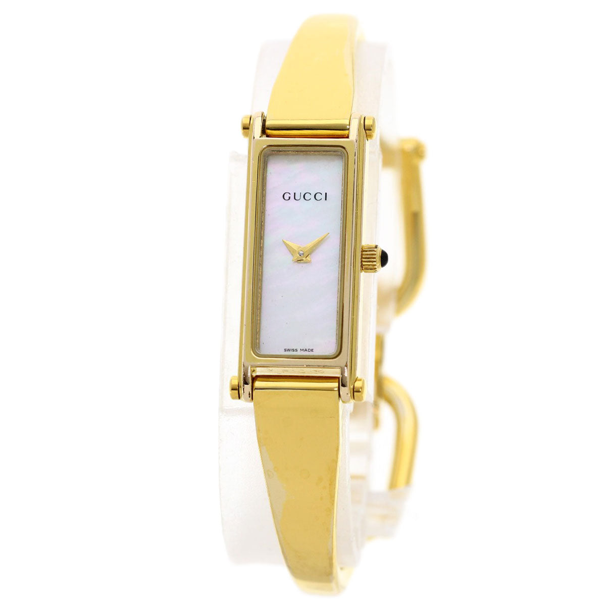 GUCCI Watches Quartz Gold Plated , Gold Plated gold 1500L White shell dial Women d