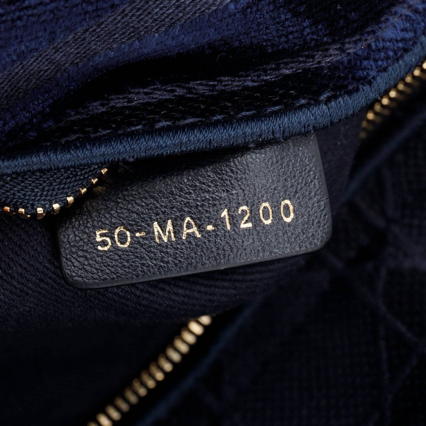 Christian Dior 2020 Navy Toile De Jouy Embroidery Medium Lady D-Lite Bag