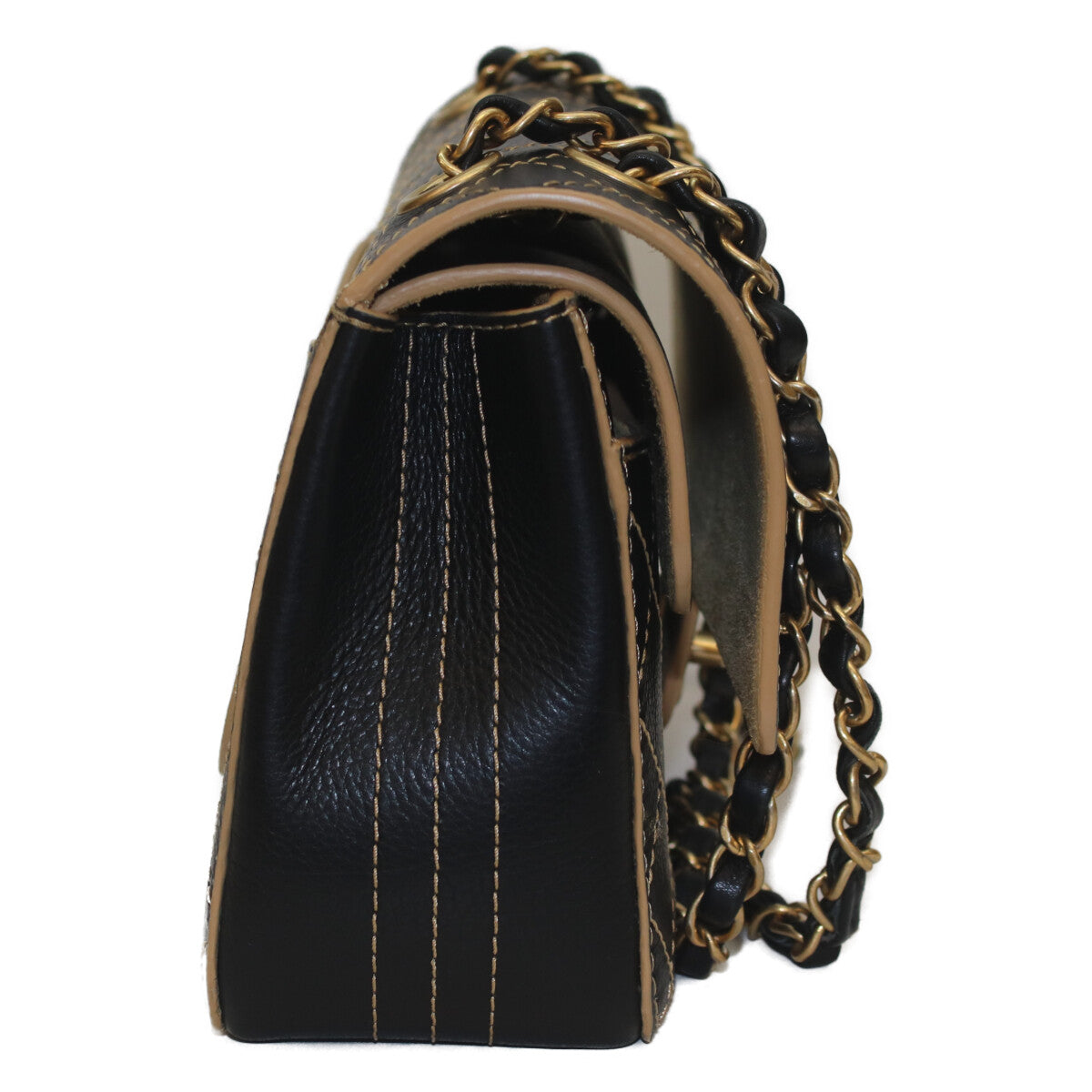 Chanel Wild Stitch Leather Shoulder Bag