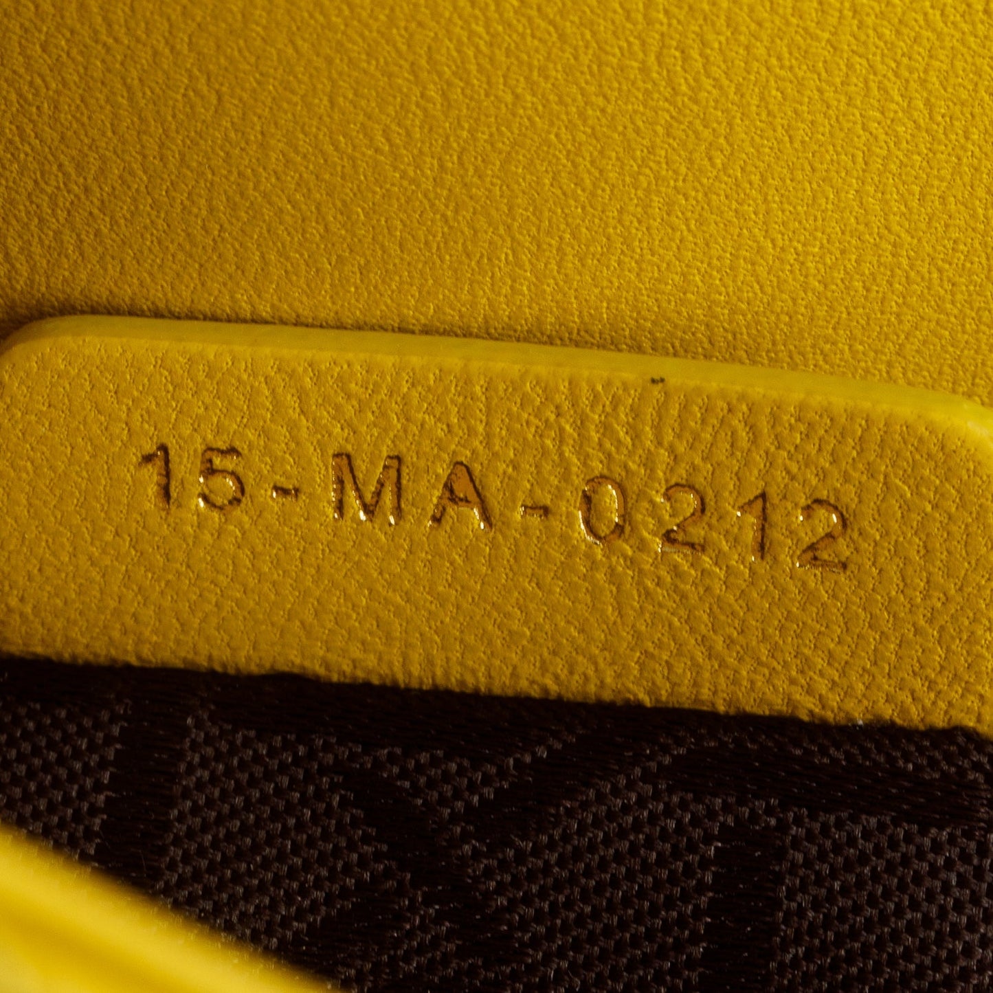 Christian Dior Yellow Cannage Lambskin Leather Small Lady Dior My ABCDior Bag