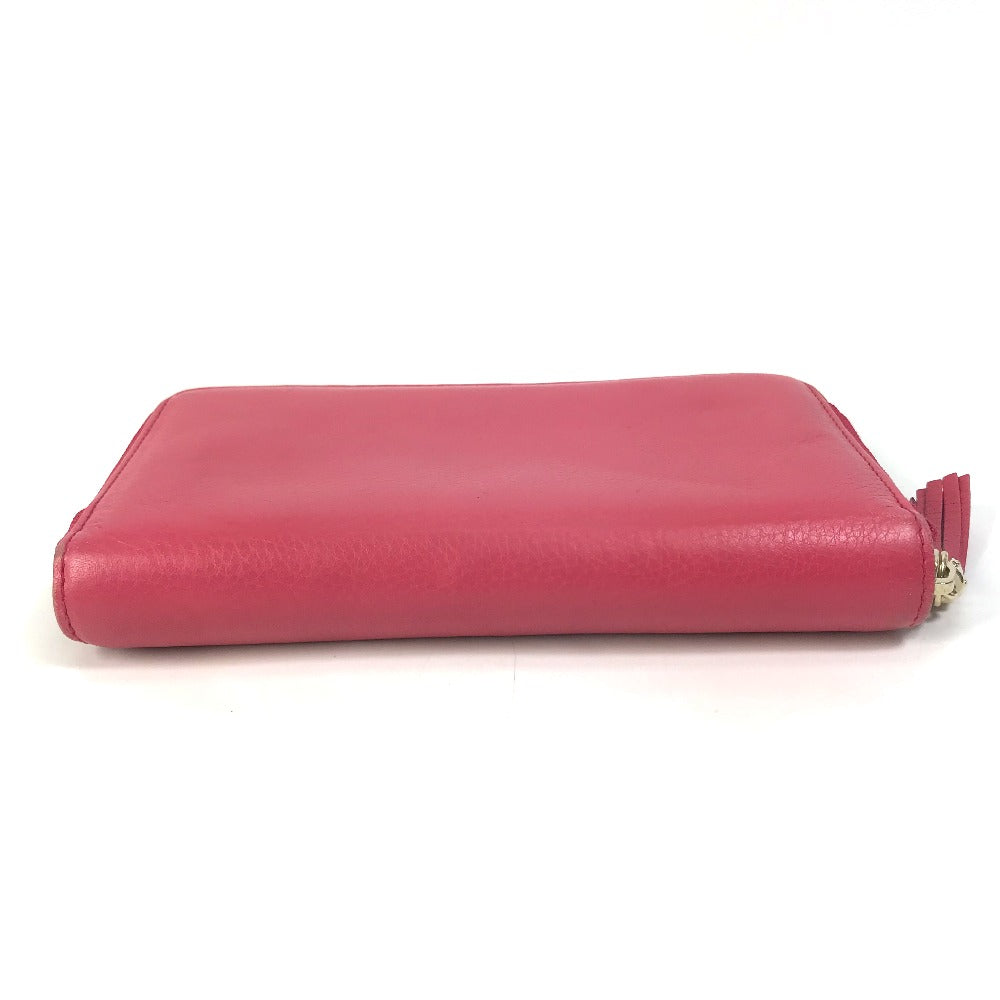 GUCCI Long Wallet Purse 308280 leather Red Interlocking G Women
