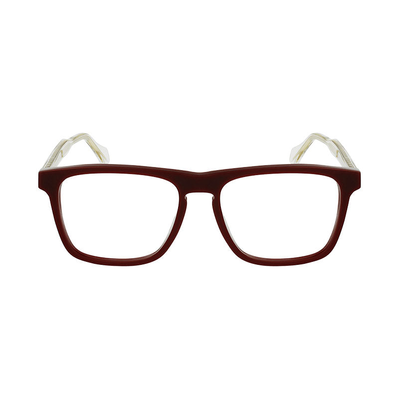 Gucci Eyeglasses Rectangle Full Rim, Burgundy Frame and Clear Demo Lenses Lens GG0561O003