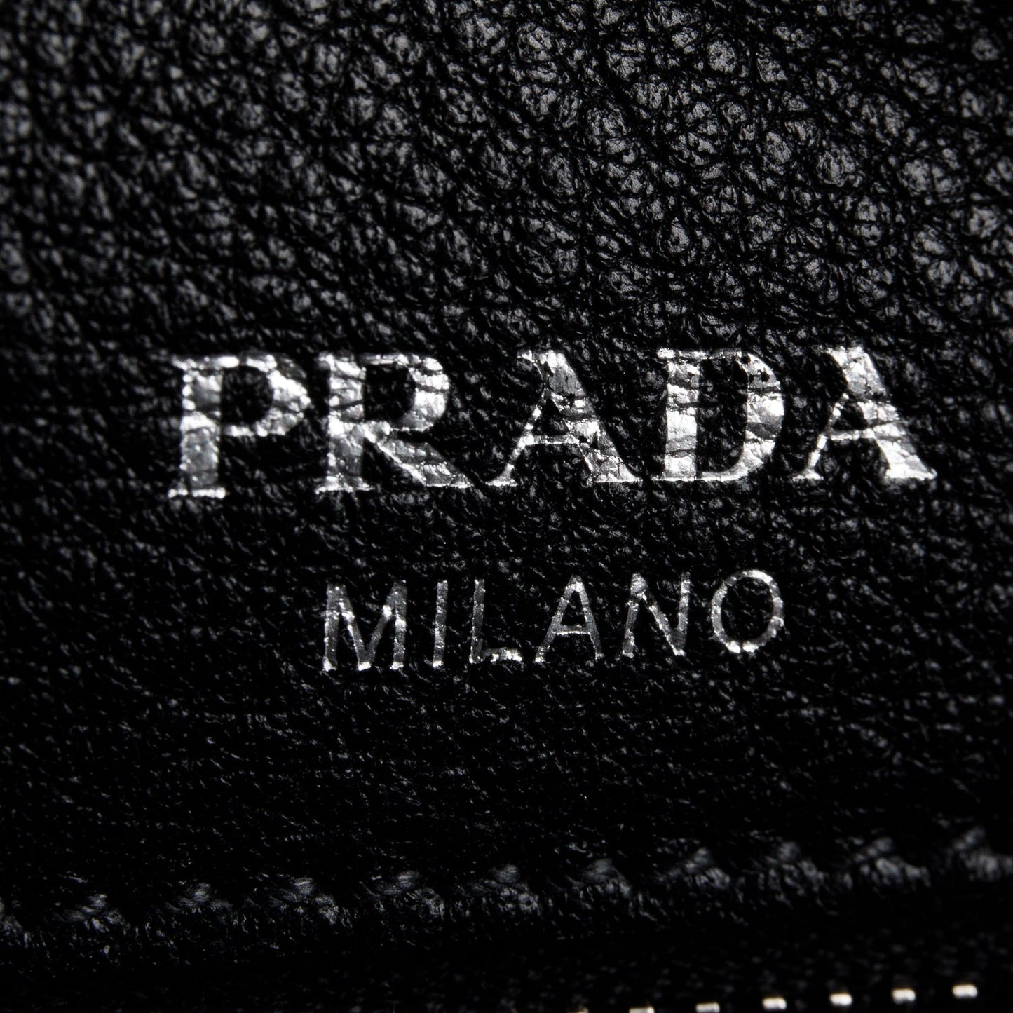 Prada Black Vitello Phenix Leather Convertible Bowling Bag/ Strap & Authenticity Card
