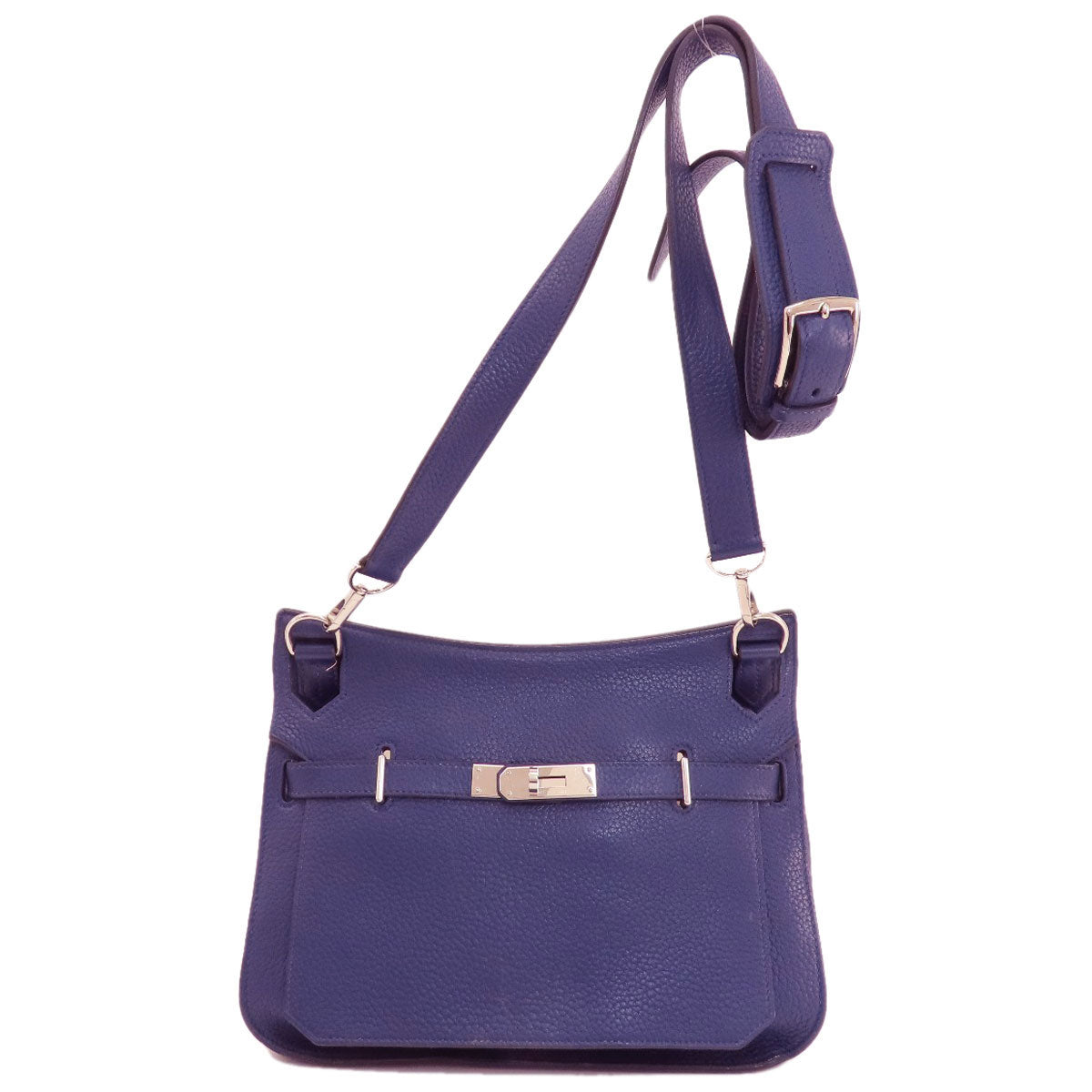 HERMES Shoulder Bag Taurillon Clemence blue Gypsiere 28 Blue Nuit SilverMetal Women d