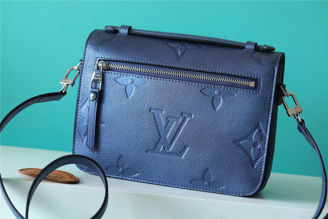 Top Quality Pochette Metis Monogram Canvas Navy Blue For Women, Womens Handbags, Shoulder Bags And Crossbody Bags 9.8in/25cm Top Quality