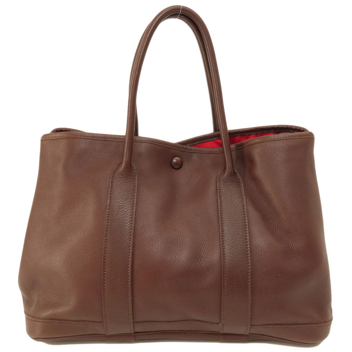 HERMES Tote Bag Swift Brown Garden Party TPM Brown Women d