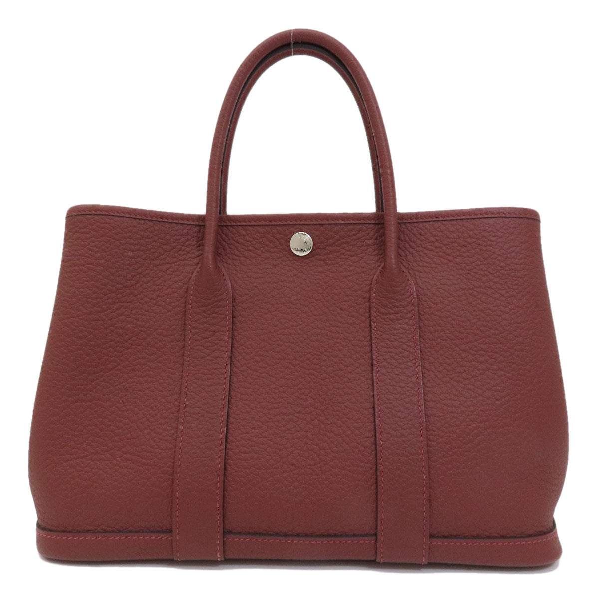 HERMES Tote Bag Negonda Brown Garden Party TPM SilverMetal Women d