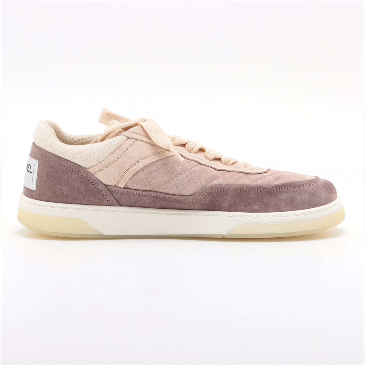 Chanel Coco Matrasse Suede Trainers 39 Beige X Pink G38740