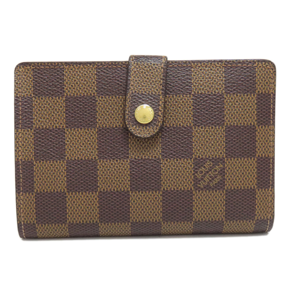 LOUIS VUITTON Bifold Wallet N61674 Damier canvas Brown Portefeuille Vienova Women d
