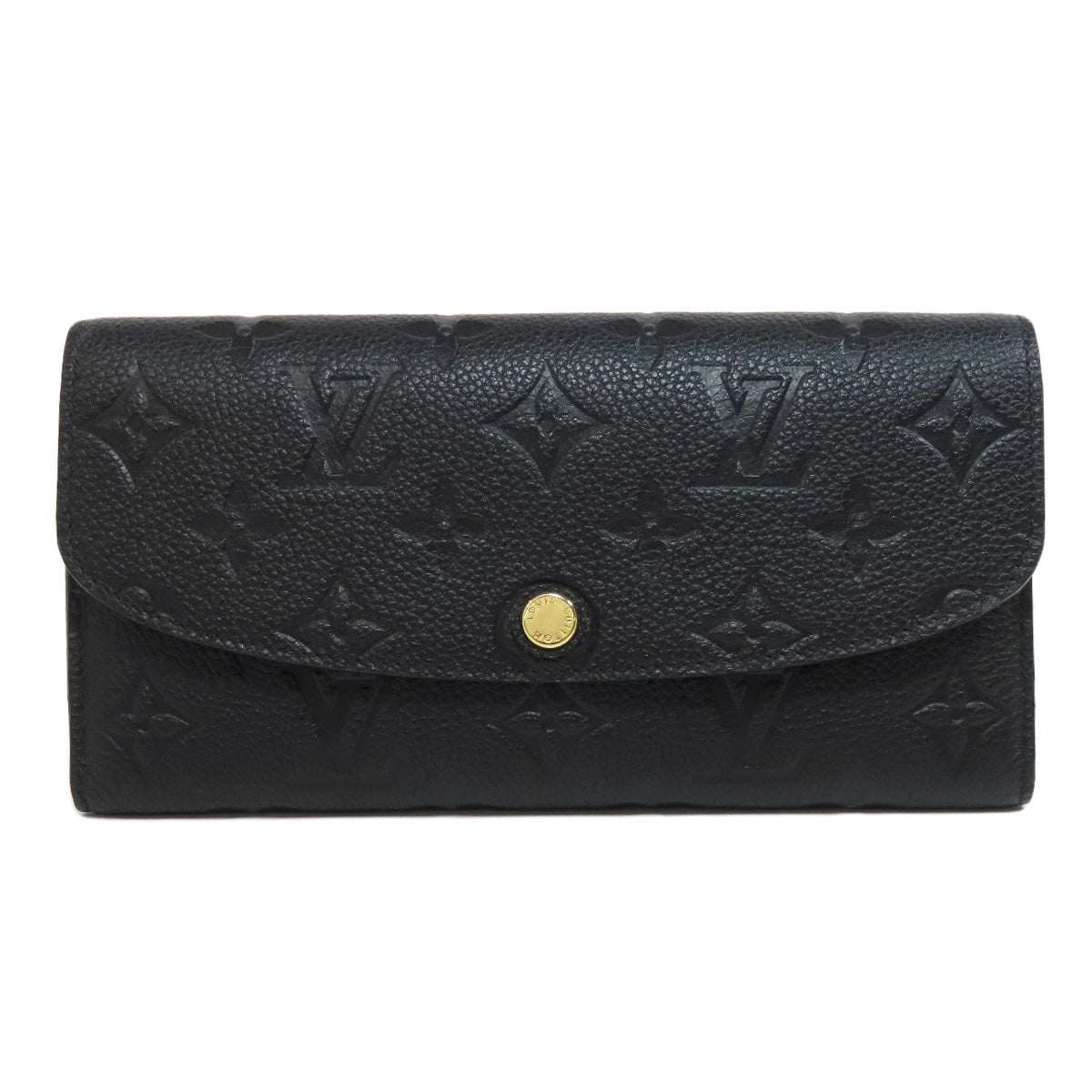LOUIS VUITTON Bifold Wallet M62369 Ann Platt black Portefeuille Emily Women d