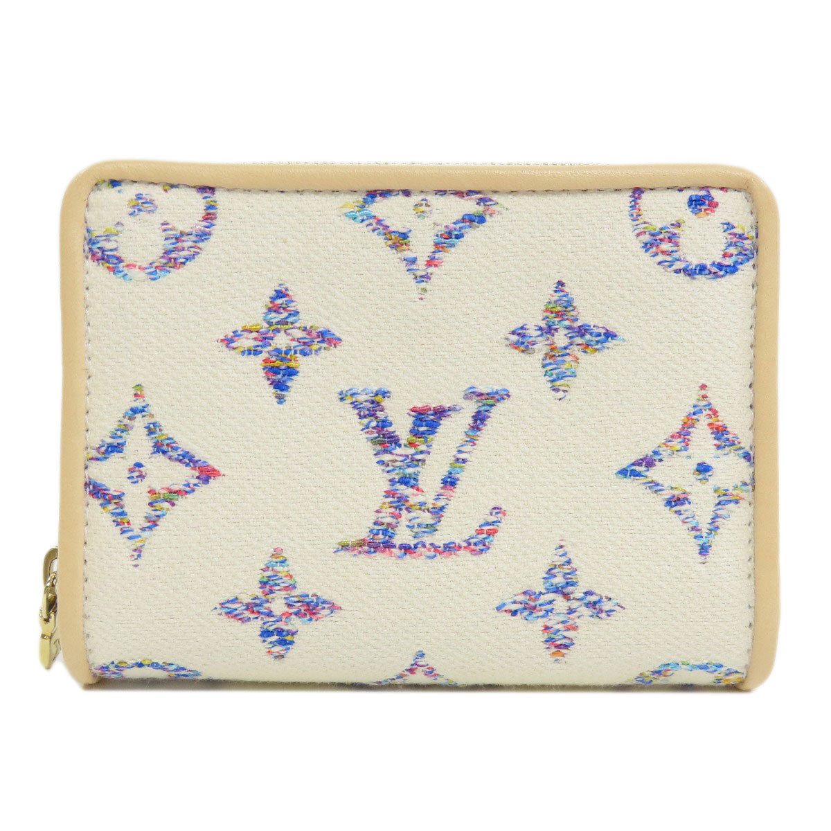 LOUIS VUITTON Bifold Wallet M83500 Monogram Jaguar white Portefeuille Lou Women d
