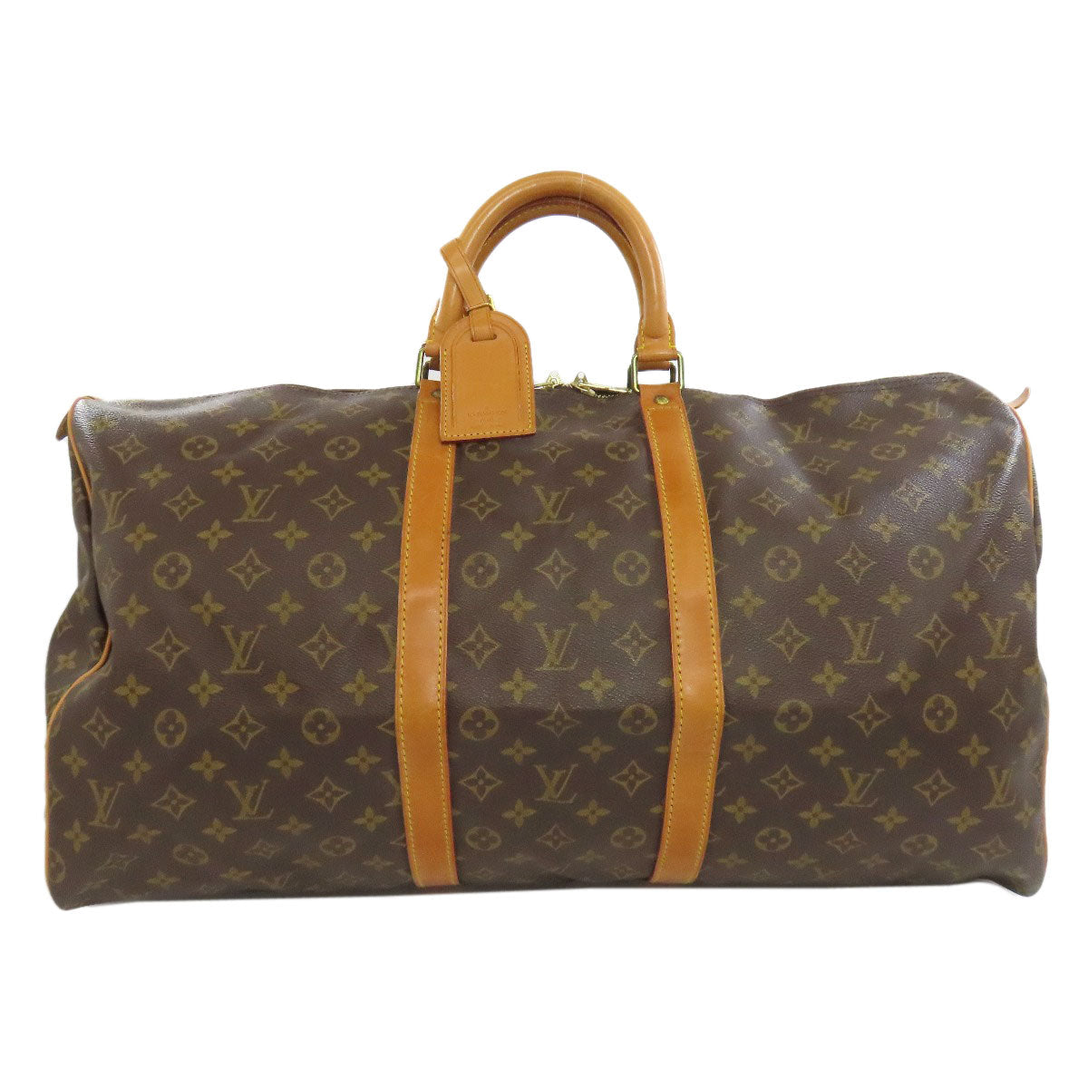 LOUIS VUITTON Boston Duffel bag M41424 Monogram canvas Brown Keepall 55 mens(Unisex) d
