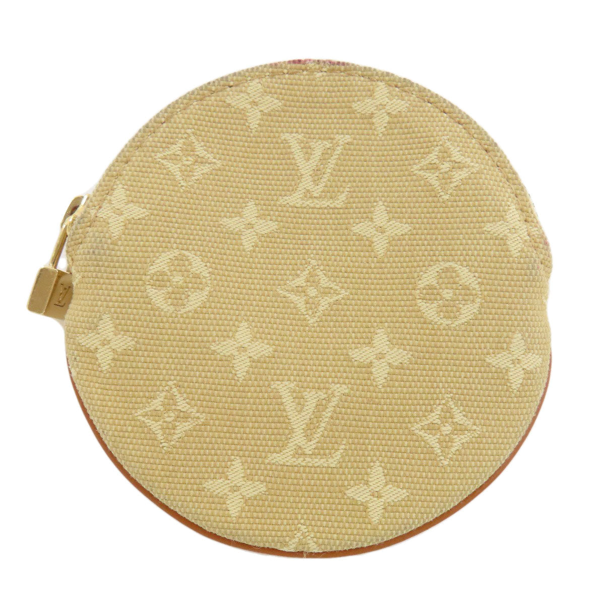 LOUIS VUITTON Coin case M92452 Monogram mini run beige Portonet Ron Women d