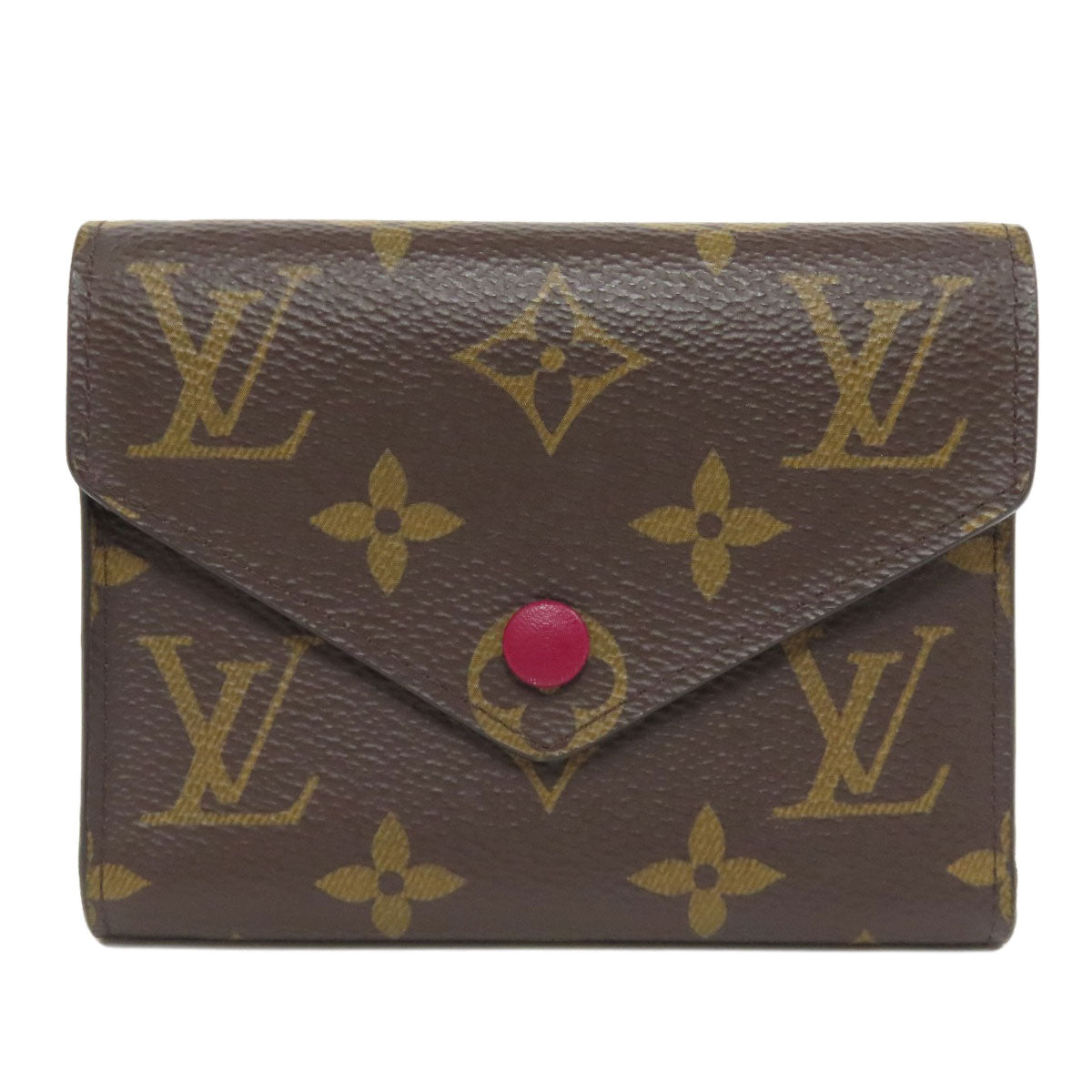 LOUIS VUITTON Bifold Wallet M41938 Monogram canvas Brown Portefeuille Victorine Women d