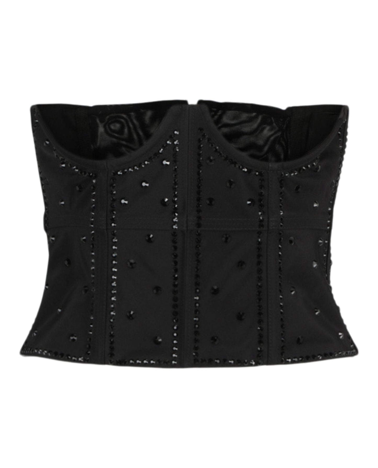 Gucci Womens Sequin Embroidered Corset Top