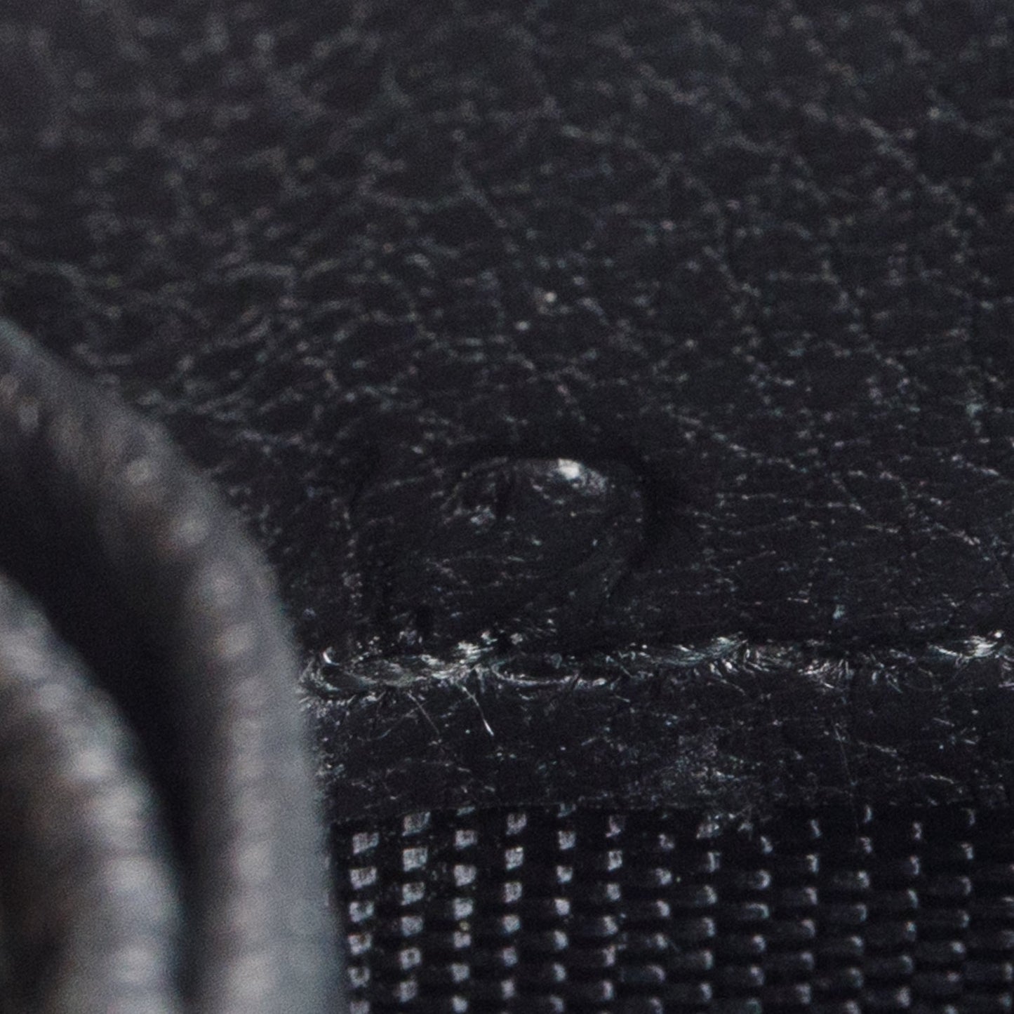 Prada Black Saffiano Leather Zip Around Compact Wallet