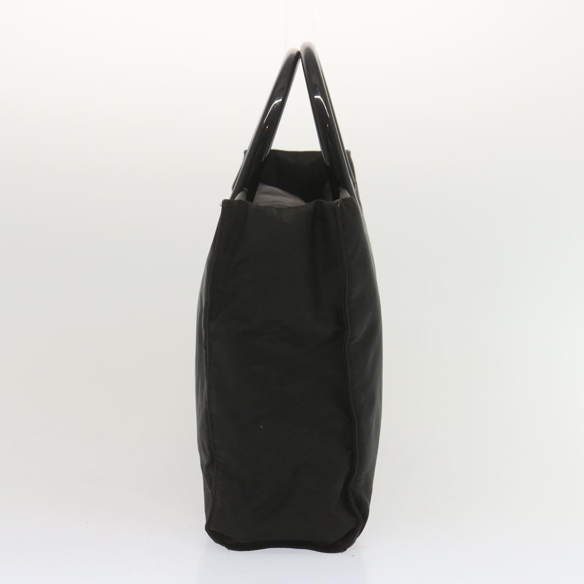 PRADA Hand Bag Nylon Black Auth 68086