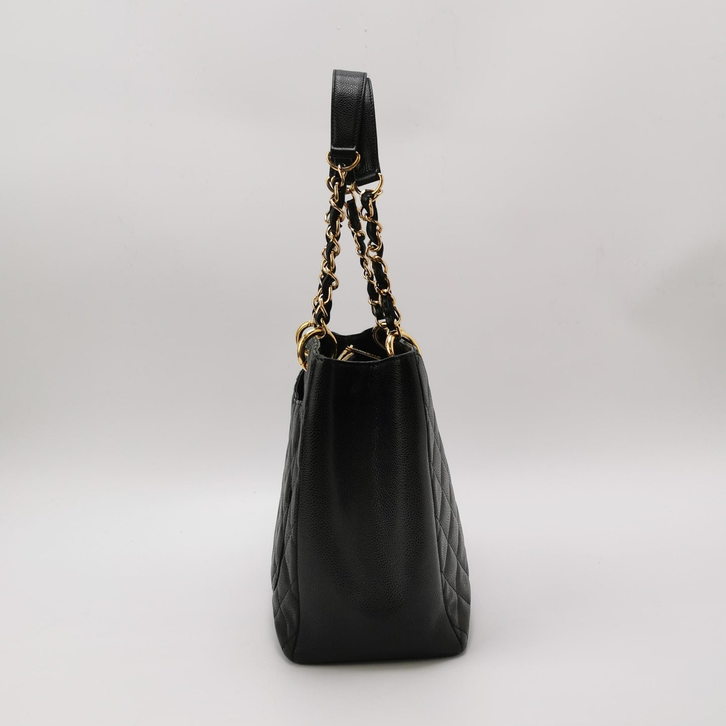 Chanel GST Medium Quilted Calfskin Double C Flap Shoulder Bag 250504781178027