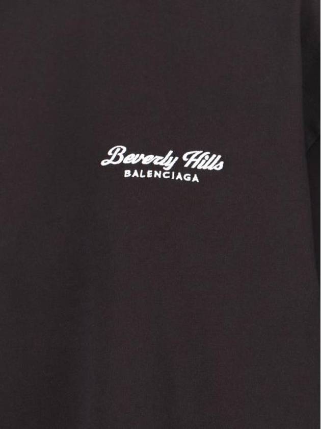 Luxury Balenciaga Trending 2025 Logo Print Medium Fit Short Sleeve T-Shirt Black