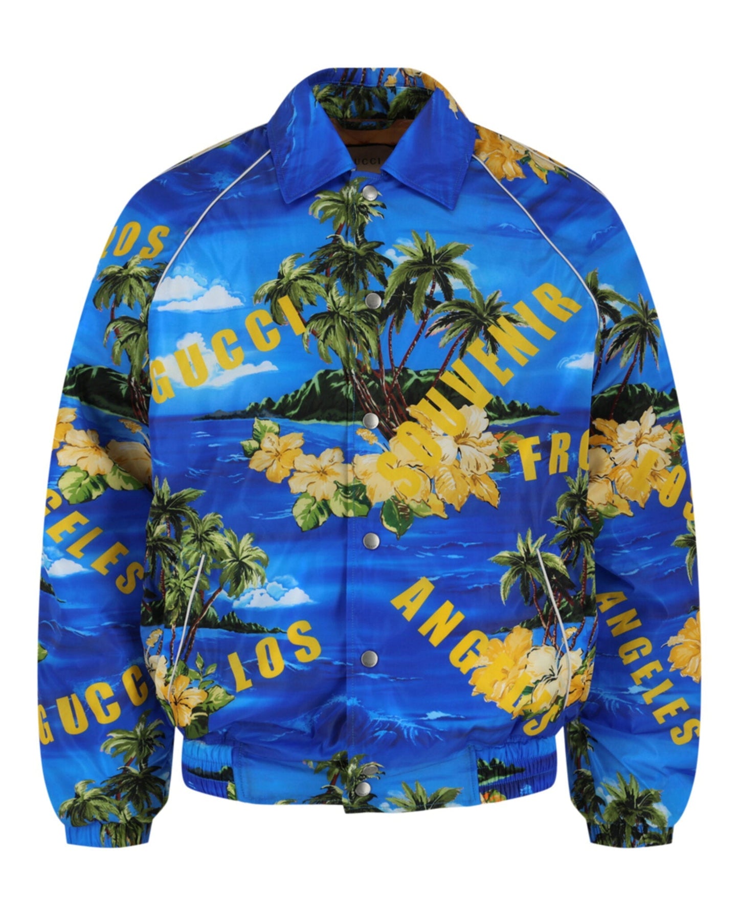 Gucci Mens Printed Nylon Jacket
