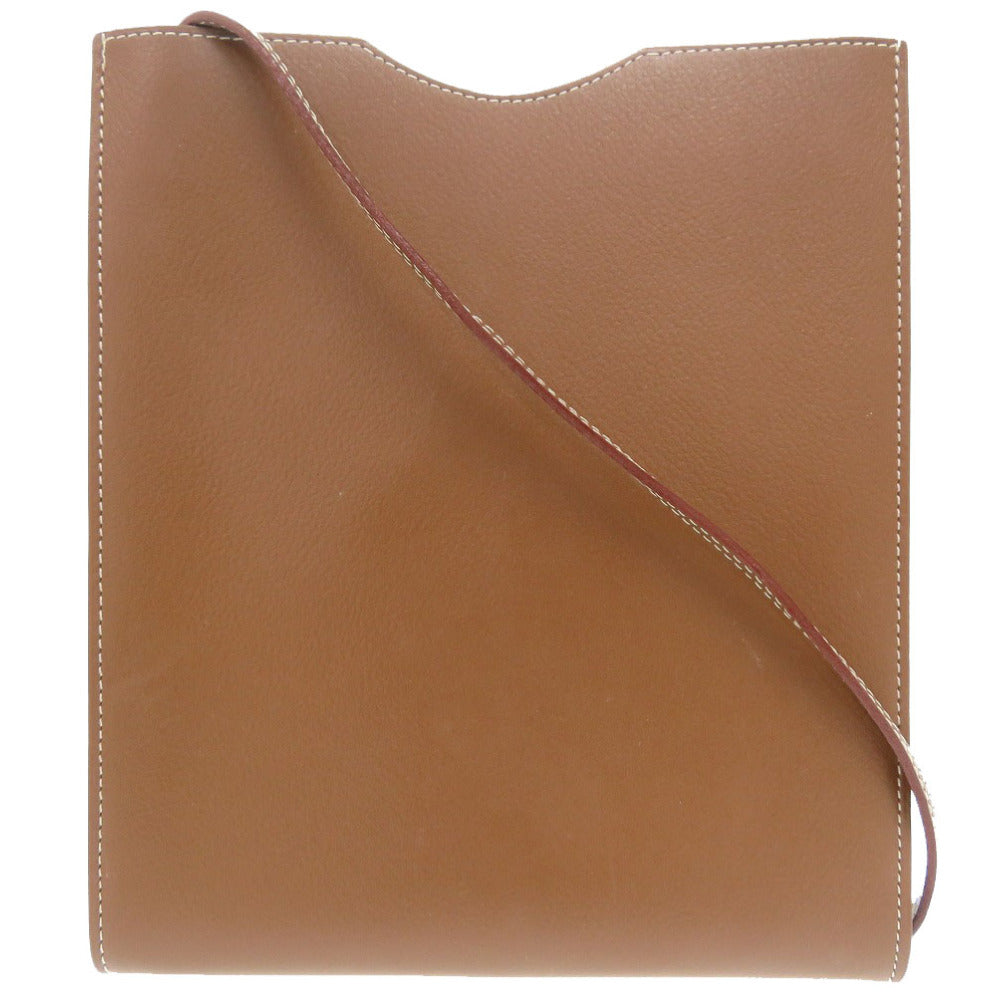 HERMES Shoulder Bag Ever Calfskin Brown Omenitu Women d
