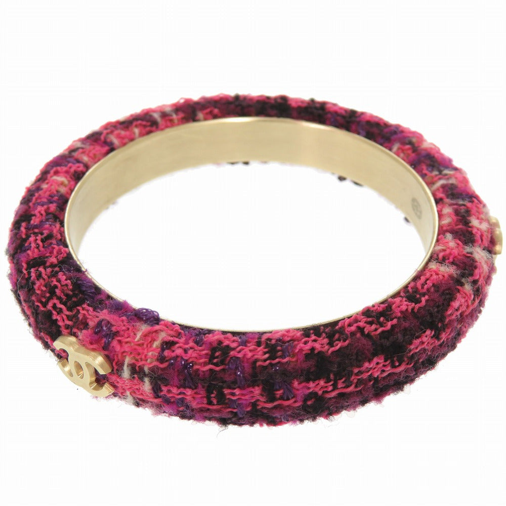 CHANEL Bangle Tweed, Metal purple COCO Mark Women