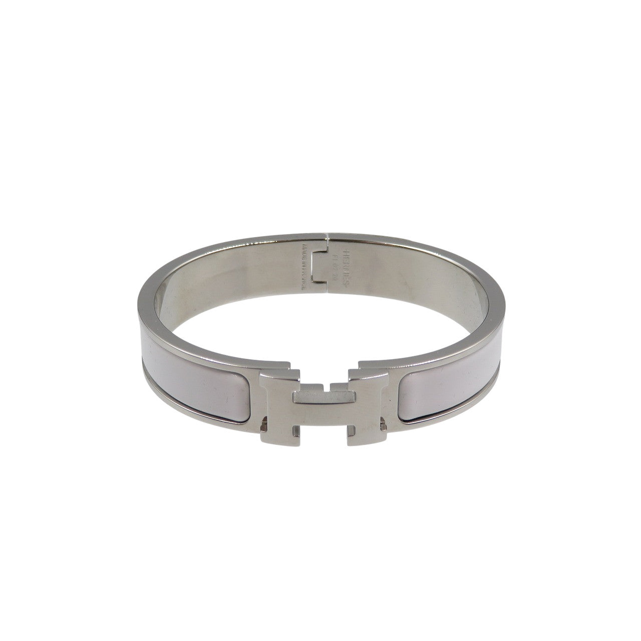 HERMES Bangle CE , Stainless Steel white Click crack PM enamel