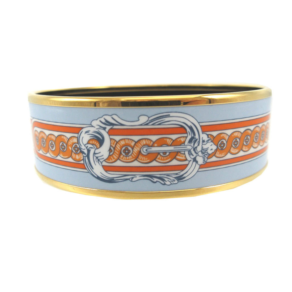HERMES Bangle metal light blue bracelet Emilel GM unisex(Unisex) d