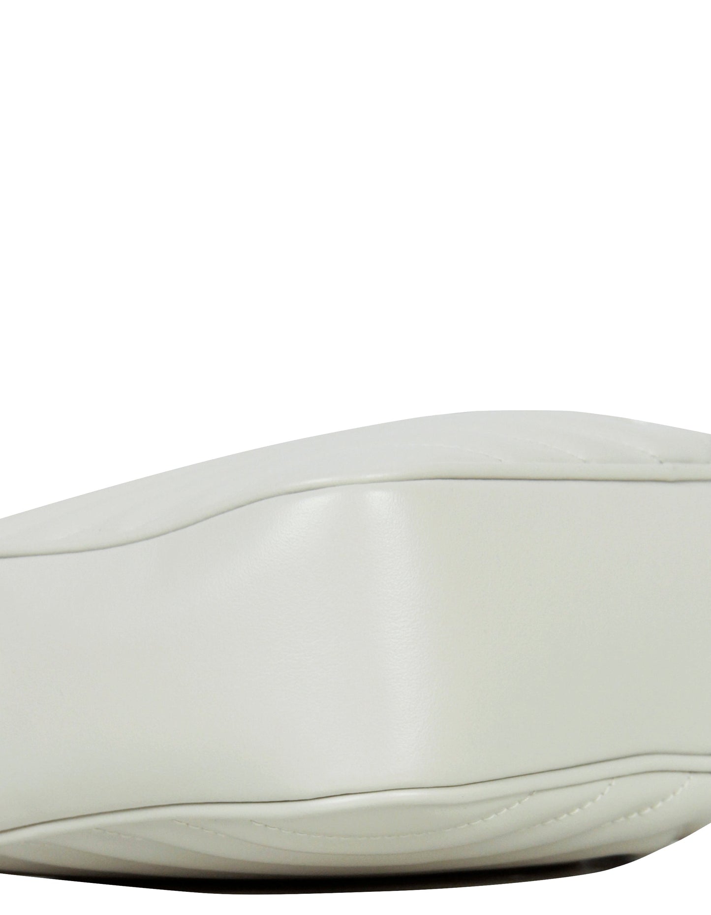 Saint Laurent Ivory Calfskin Matelasse Monogram Lou Camera Bag